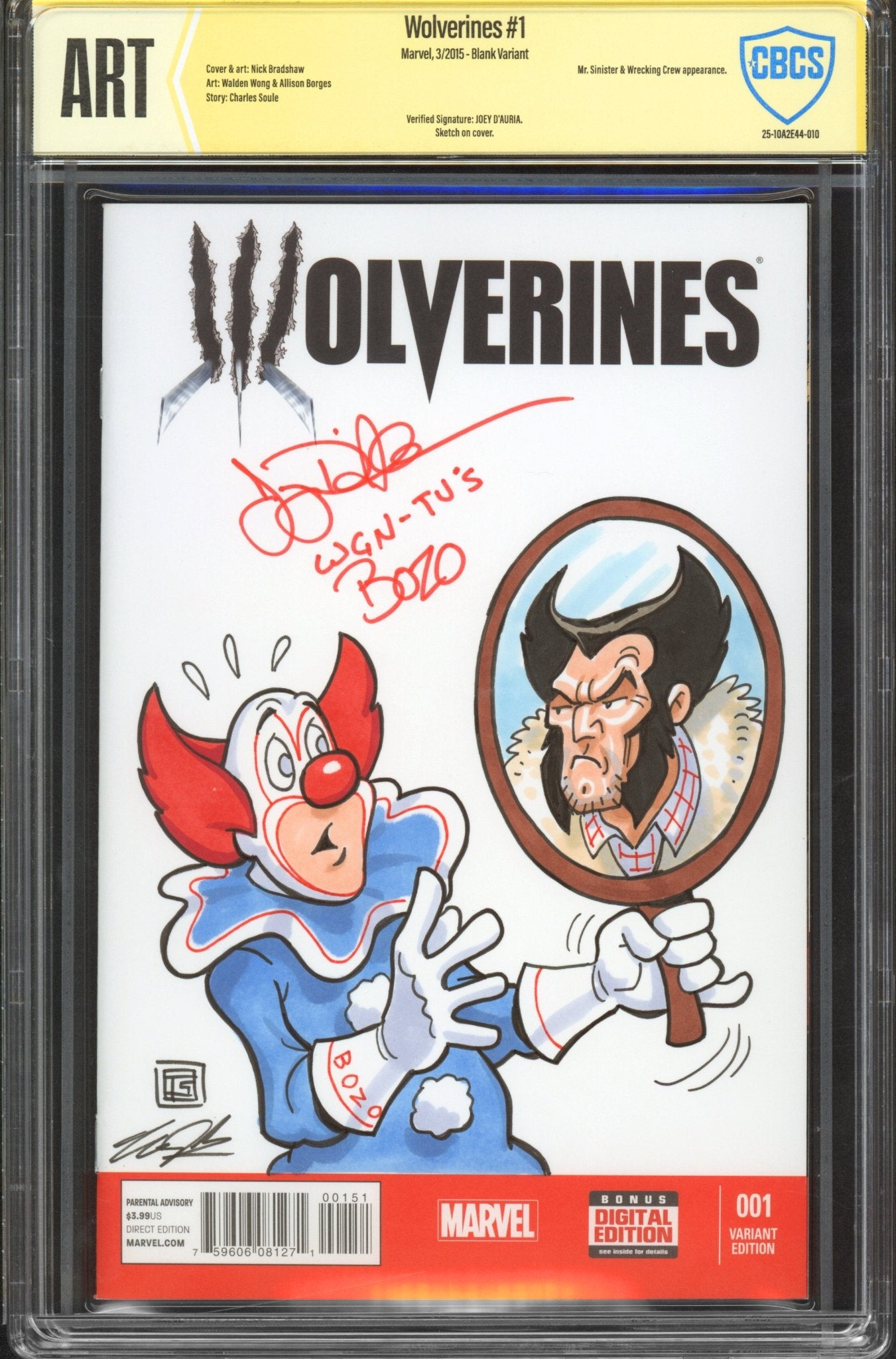 SNIKT SNIKT, KIDS! - BOZO THE WOLVE - CLOWN - Sketchtroopers